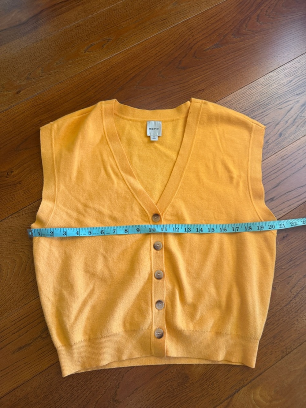 Anthropologie Maeve Slouchy Cardigan Sweater Vest - Picture 6 of 8